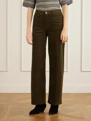 Frame Le Slim Palazzo Modernist Cotton-blend Corduroy Wide-leg Pants | Thumbnail 3 Frame Le Slim Palazzo Modernist Cotton-blend Corduroy Wide-leg Pants | Thumbnail 3