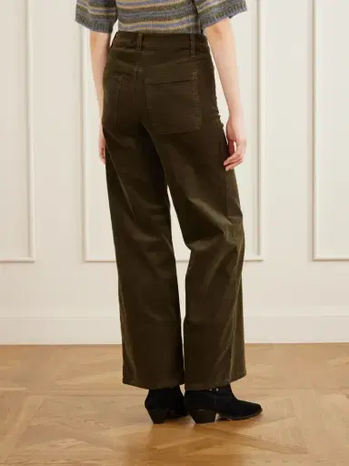 Frame Le Slim Palazzo Modernist Cotton-blend Corduroy Wide-leg Pants | Thumbnail 4 Frame Le Slim Palazzo Modernist Cotton-blend Corduroy Wide-leg Pants | Thumbnail 4