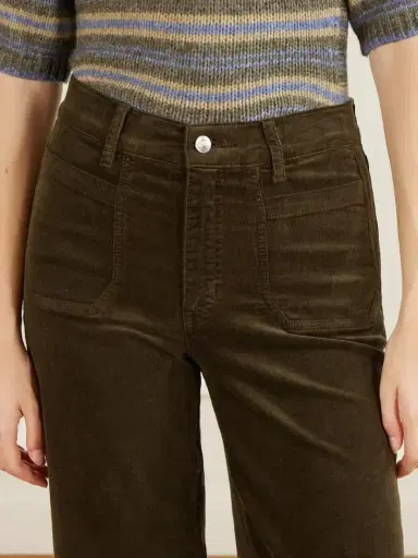 Frame Le Slim Palazzo Modernist Cotton-blend Corduroy Wide-leg Pants | Thumbnail 5 Frame Le Slim Palazzo Modernist Cotton-blend Corduroy Wide-leg Pants | Thumbnail 5