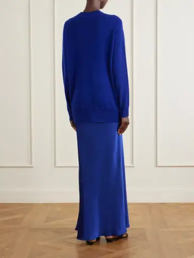 Christopher Esber Monument Cashmere And Silk-satin Maxi Dress | Thumbnail 3 Christopher Esber Monument Cashmere And Silk-satin Maxi Dress | Thumbnail 3
