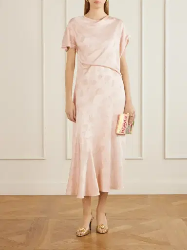 Erdem Floral-jacquard Crepon Midi Dress | Thumbnail 2 Erdem Floral-jacquard Crepon Midi Dress | Thumbnail 2