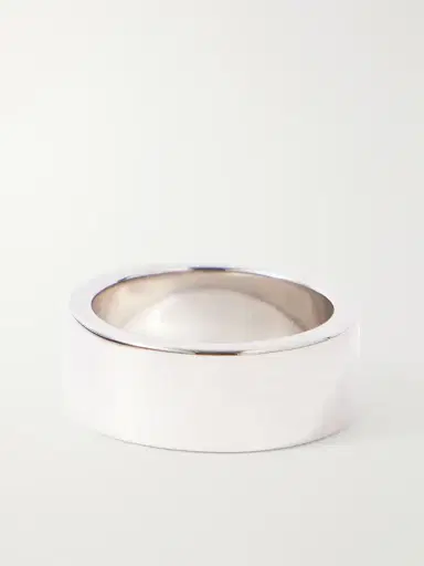 MM6 MAISON MARGIELA Logo-engraved Silver-tone Ring | Thumbnail 3 MM6 MAISON MARGIELA Logo-engraved Silver-tone Ring | Thumbnail 3
