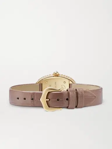 Cartier Baignoire 31.4mm Small 18-karat Gold, Alligator And Diamond Watch | Thumbnail 5 Cartier Baignoire 31.4mm Small 18-karat Gold, Alligator And Diamond Watch | Thumbnail 5