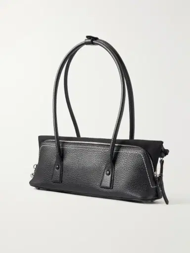 Maison Margiela East West Canvas-trimmed Leather Shoulder Bag | Thumbnail 4 Maison Margiela East West Canvas-trimmed Leather Shoulder Bag | Thumbnail 4