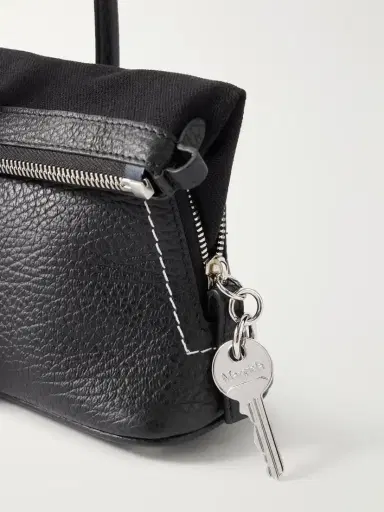 Maison Margiela East West Canvas-trimmed Leather Shoulder Bag | Thumbnail 5 Maison Margiela East West Canvas-trimmed Leather Shoulder Bag | Thumbnail 5