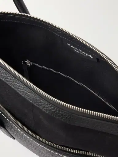 Maison Margiela East West Canvas-trimmed Leather Shoulder Bag | Thumbnail 6 Maison Margiela East West Canvas-trimmed Leather Shoulder Bag | Thumbnail 6