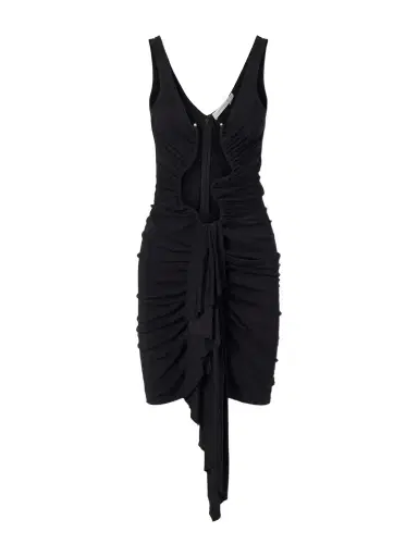 Christopher Esber Salacia Embellished Draped Jersey Mini Dress | Thumbnail 1 Christopher Esber Salacia Embellished Draped Jersey Mini Dress | Thumbnail 1