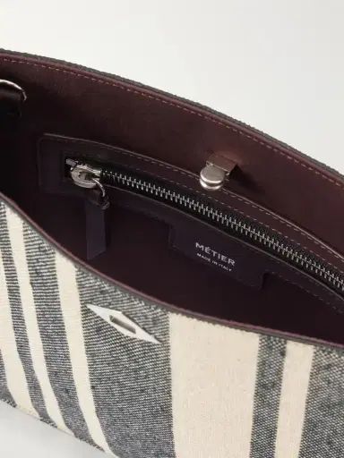Métier Stowaway Striped Canvas Shoulder Bag | Thumbnail 6 Métier Stowaway Striped Canvas Shoulder Bag | Thumbnail 6