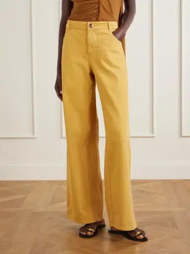 Christopher Esber Relaxed Denim Quartz Cotton Wide-leg Pants | Thumbnail 3 Christopher Esber Relaxed Denim Quartz Cotton Wide-leg Pants | Thumbnail 3