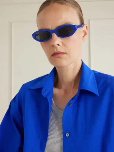CELINE Eyewear Triomphe Mini Oval-frame Acetate Sunglasses | Thumbnail 2 CELINE Eyewear Triomphe Mini Oval-frame Acetate Sunglasses | Thumbnail 2