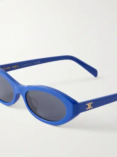 CELINE Eyewear Triomphe Mini Oval-frame Acetate Sunglasses | Thumbnail 5 CELINE Eyewear Triomphe Mini Oval-frame Acetate Sunglasses | Thumbnail 5