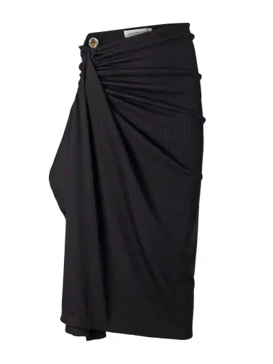 Christopher Esber Droplet Crystal Clasp Cascade Embellished Ribbed Midi Skirt | Thumbnail 1 Christopher Esber Droplet Crystal Clasp Cascade Embellished Ribbed Midi Skirt | Thumbnail 1