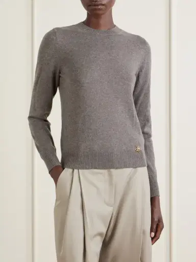 Oscar de la Renta Scarf-detailed Cashmere Sweater | Thumbnail 3 Oscar de la Renta Scarf-detailed Cashmere Sweater | Thumbnail 3