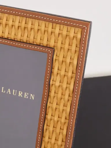 Ralph Lauren Home Bailey Leather-trimmed Woven Rattan Frame | Thumbnail 4 Ralph Lauren Home Bailey Leather-trimmed Woven Rattan Frame | Thumbnail 4