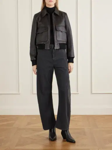 Nili Lotan Redley Leather Bomber Jacket | Thumbnail 2 Nili Lotan Redley Leather Bomber Jacket | Thumbnail 2