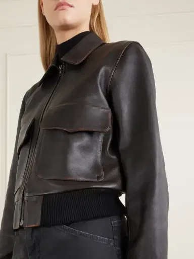 Nili Lotan Redley Leather Bomber Jacket | Thumbnail 5 Nili Lotan Redley Leather Bomber Jacket | Thumbnail 5
