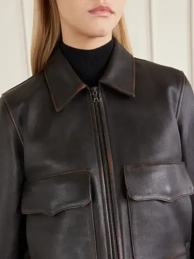 Nili Lotan Redley Leather Bomber Jacket | Thumbnail 6 Nili Lotan Redley Leather Bomber Jacket | Thumbnail 6