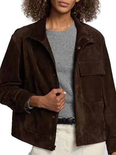 Nili Lotan Women's Cirque Suede Jacket | Thumbnail 6 Nili Lotan Women's Cirque Suede Jacket | Thumbnail 6