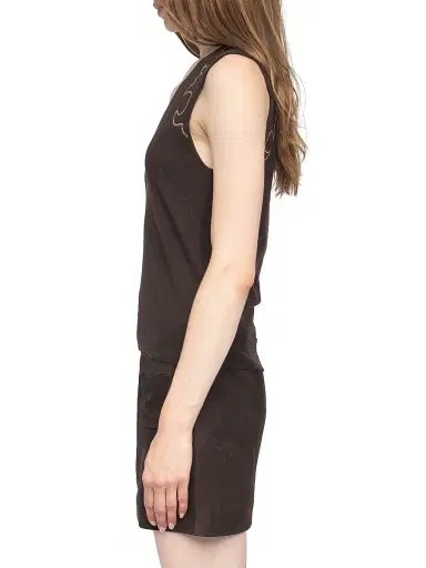 Zadig & Voltaire Women's Vicky Embellished Cashmere Top - Dark Chocolate | Thumbnail 4 Zadig & Voltaire Women's Vicky Embellished Cashmere Top - Dark Chocolate | Thumbnail 4