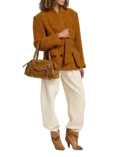 Isabel Marant Women's Tilpa Mini Suede Bowling Bag | Thumbnail 2 Isabel Marant Women's Tilpa Mini Suede Bowling Bag | Thumbnail 2