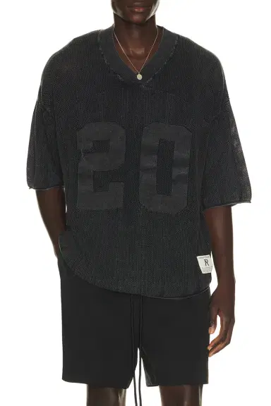 Represent Knitted Varsity Jersey | Thumbnail 1 Represent Knitted Varsity Jersey | Thumbnail 1
