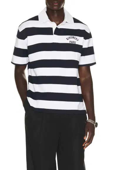 Givenchy Rugby Stripe Short Sleeve Polo | Thumbnail 1 Givenchy Rugby Stripe Short Sleeve Polo | Thumbnail 1