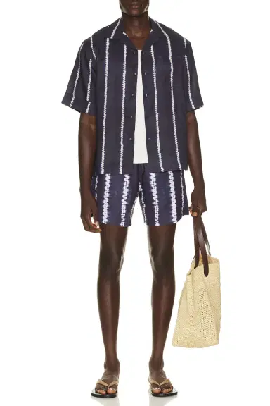 Commas Shibori Stripe Classic Swim Short | Thumbnail 3 Commas Shibori Stripe Classic Swim Short | Thumbnail 3