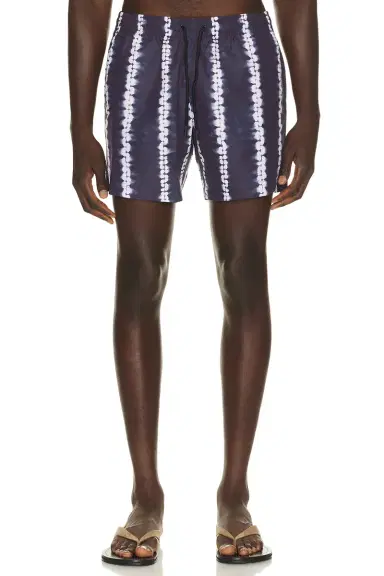 Commas Shibori Stripe Classic Swim Short | Thumbnail 1 Commas Shibori Stripe Classic Swim Short | Thumbnail 1