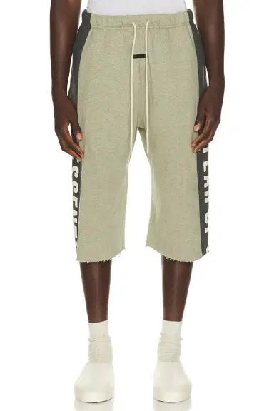 Fear of God ESSENTIALS Panelled Undone Cut Off Sweatpant | Thumbnail 2 Fear of God ESSENTIALS Panelled Undone Cut Off Sweatpant | Thumbnail 2
