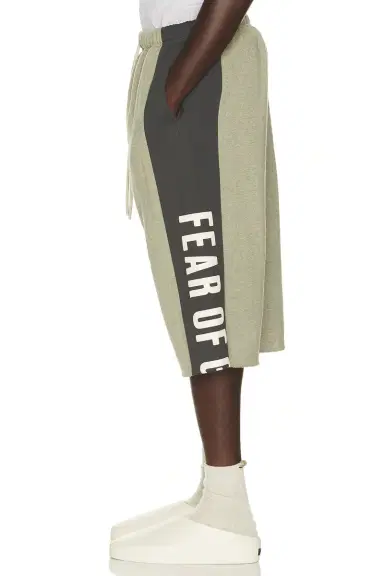 Fear of God ESSENTIALS Panelled Undone Cut Off Sweatpant | Thumbnail 4 Fear of God ESSENTIALS Panelled Undone Cut Off Sweatpant | Thumbnail 4