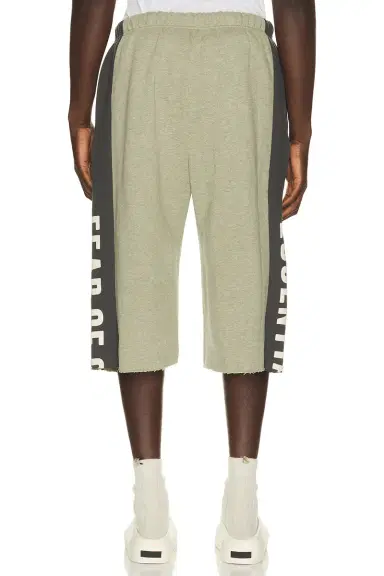 Fear of God ESSENTIALS Panelled Undone Cut Off Sweatpant | Thumbnail 5 Fear of God ESSENTIALS Panelled Undone Cut Off Sweatpant | Thumbnail 5