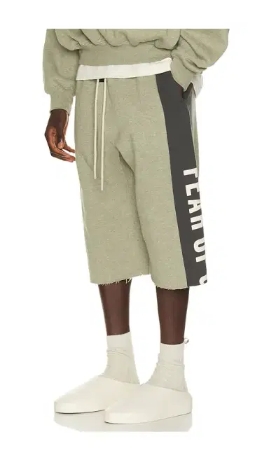 Fear of God ESSENTIALS Panelled Undone Cut Off Sweatpant | Thumbnail 8 Fear of God ESSENTIALS Panelled Undone Cut Off Sweatpant | Thumbnail 8