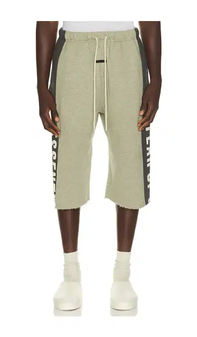 Fear of God ESSENTIALS Panelled Undone Cut Off Sweatpant | Thumbnail 9 Fear of God ESSENTIALS Panelled Undone Cut Off Sweatpant | Thumbnail 9