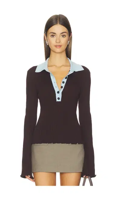 Joe's Jeans The Riley Polo Sweater | Thumbnail 1 Joe's Jeans The Riley Polo Sweater | Thumbnail 1