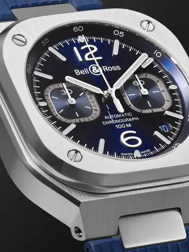 Bell & Ross BR 05 Automatic Chronograph Stainless Steel Watch, Ref. BR05C-BUBU-ST/SRB - Men | Thumbnail 6 Bell & Ross BR 05 Automatic Chronograph Stainless Steel Watch, Ref. BR05C-BUBU-ST/SRB - Men | Thumbnail 6