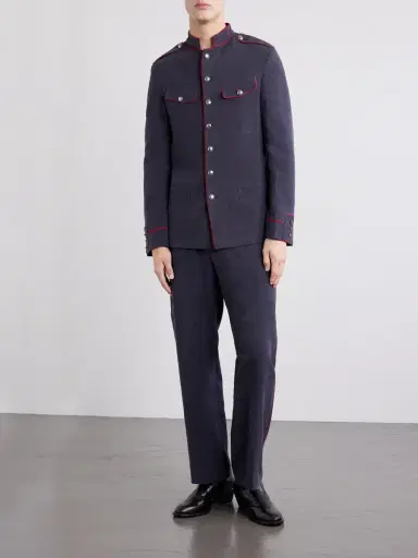 Enfants Riches Déprimés Fireman Linen Blazer - Men | Thumbnail 2 Enfants Riches Déprimés Fireman Linen Blazer - Men | Thumbnail 2