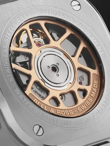 Bell & Ross BR 05 Black Steel and Gold Automatic 18-Karat Rose Gold and Steel Watch, Ref. BR05A-BL-STPG/SSG - Men | Thumbnail 3 Bell & Ross BR 05 Black Steel and Gold Automatic 18-Karat Rose Gold and Steel Watch, Ref. BR05A-BL-STPG/SSG - Men | Thumbnail 3