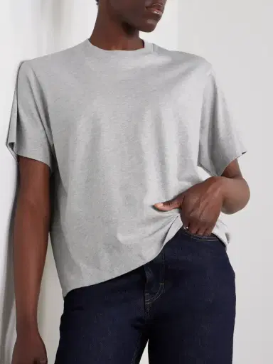 Loulou de Saison Telanto Organic Supima Cotton-jersey T-shirt | Thumbnail 3 Loulou de Saison Telanto Organic Supima Cotton-jersey T-shirt | Thumbnail 3