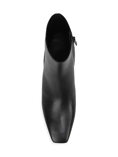 Vince Women's Lilith Leather Kitten-Heel Booties - Black - Size 11 | Thumbnail 4 Vince Women's Lilith Leather Kitten-Heel Booties - Black - Size 11 | Thumbnail 4