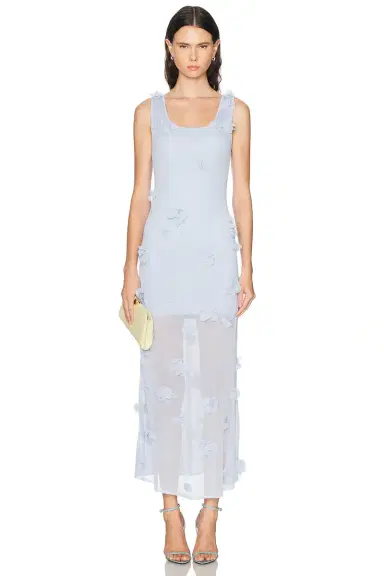 Simkhai Ivi Midi Dress | Thumbnail 1 Simkhai Ivi Midi Dress | Thumbnail 1