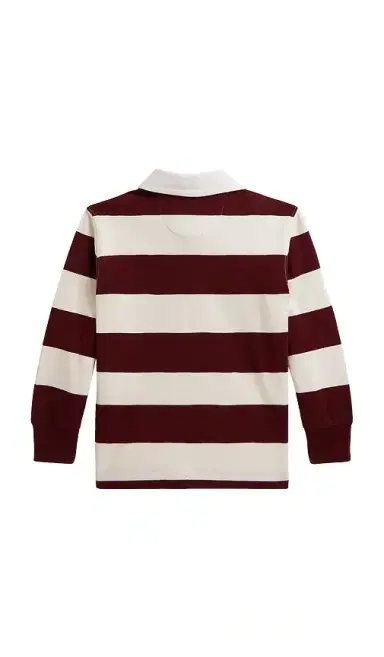 Polo Ralph Lauren Kids Long Sleeve Cotton Jersey Striped Rugby Shirt | Thumbnail 2 Polo Ralph Lauren Kids Long Sleeve Cotton Jersey Striped Rugby Shirt | Thumbnail 2
