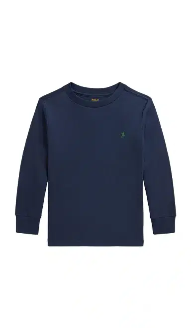 Polo Ralph Lauren Kids Long Sleeve Cotton Jersey Crewneck T-shirt | Thumbnail 1 Polo Ralph Lauren Kids Long Sleeve Cotton Jersey Crewneck T-shirt | Thumbnail 1