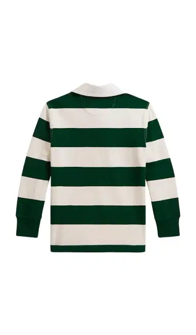 Polo Ralph Lauren Kids Long Sleeve Cotton Jersey Striped Rugby Shirt | Thumbnail 2 Polo Ralph Lauren Kids Long Sleeve Cotton Jersey Striped Rugby Shirt | Thumbnail 2