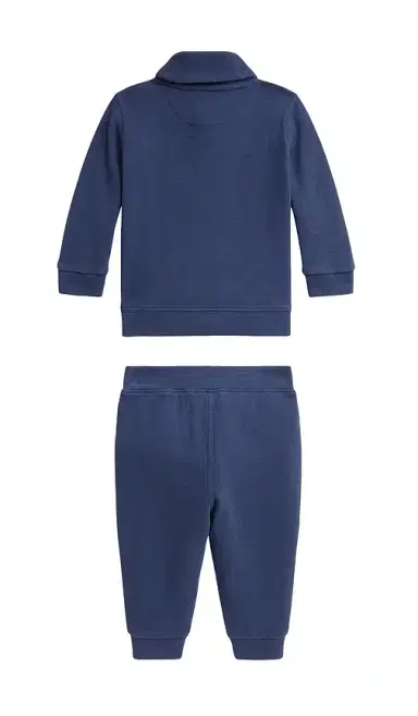 Polo Ralph Lauren Baby Two Piece Set Long Sleeve Estate Rib Knit Funnel Neck Sweatshirt With Jogger | Thumbnail 2 Polo Ralph Lauren Baby Two Piece Set Long Sleeve Estate Rib Knit Funnel Neck Sweatshirt With Jogger | Thumbnail 2
