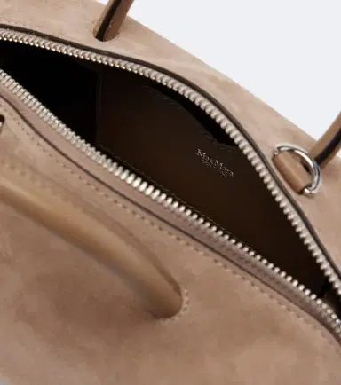 Max Mara Small suede top-handle bag | Thumbnail 3 Max Mara Small suede top-handle bag | Thumbnail 3