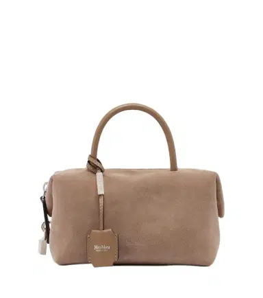 Max Mara Small suede top-handle bag | Thumbnail 1 Max Mara Small suede top-handle bag | Thumbnail 1