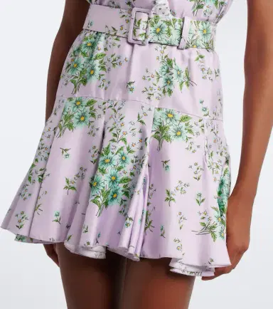 Rodarte Floral silk twill minidress | Thumbnail 3 Rodarte Floral silk twill minidress | Thumbnail 3