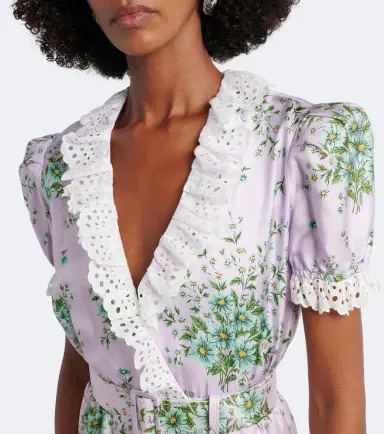 Rodarte Floral silk twill minidress | Thumbnail 5 Rodarte Floral silk twill minidress | Thumbnail 5