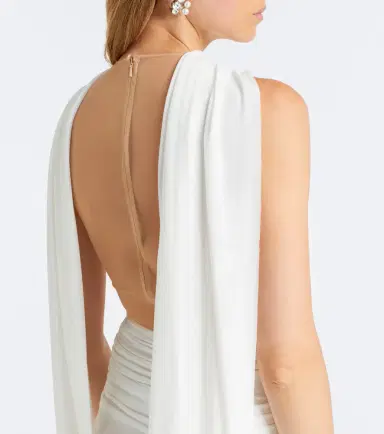 David Koma Asymmetric draped embellished midi dress | Thumbnail 5 David Koma Asymmetric draped embellished midi dress | Thumbnail 5