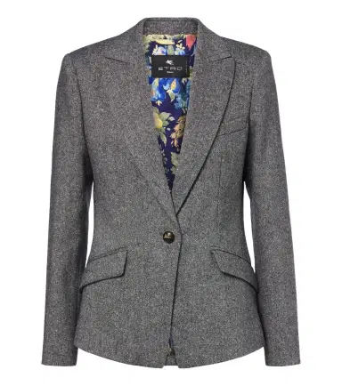Etro Wool and silk-blend blazer | Thumbnail 1 Etro Wool and silk-blend blazer | Thumbnail 1